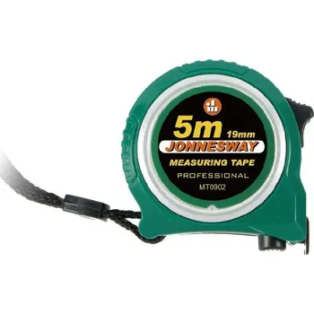 metr Svinovací metr 5 m x 19 mm, oboustranná stupnice, nereflexní - JONNESWAY MT0902
