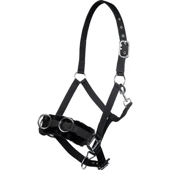 Vybavení pro koně Lonžovací obnosek HKM s beránkem, černá, Pony