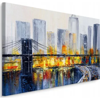 Obraz Nástěnný obraz New York PANORAMA Abstrakce 30x20