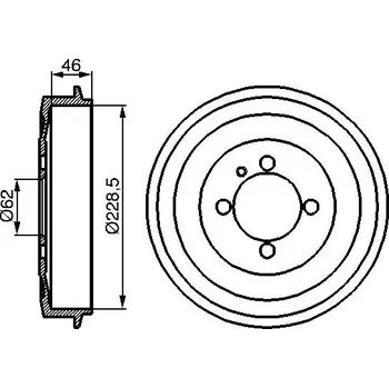 Brzdový buben Brzdový buben BOSCH 0 986 477 039