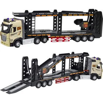 RC model auta LEAN Toys RC truck 1:24 s odtahovým vozem – světla, zvuky, otevírací dveře