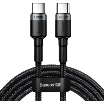 Datový kabel Baseus datový kabel Cafule USB-C PD2.0 100W 2m 20V 5A šedo-černý