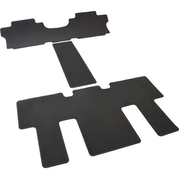 autokoberec Autokoberce textilní přesné černé / černé obšití - Hyundai Staria (Typ US4) (2021-) druhá a třetí řada sedadel 7-sedadel