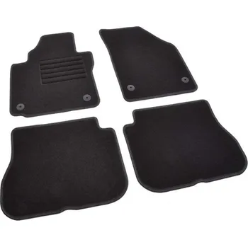 autokoberec Autokoberce textilní přesné černé / černé obšití - Volkswagen Caddy III (Typ 2K) (2003-2015) 5-sedadel