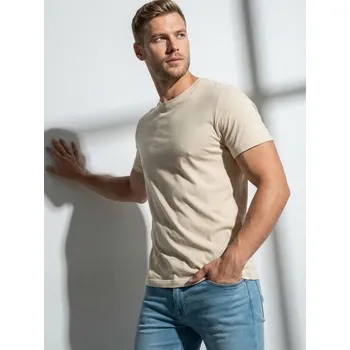 Sinsay - Bavlněné tričko Basic - krémová - 291HL-01X - 291HL-01X-XL