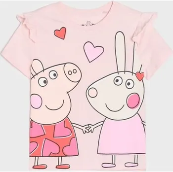 Sinsay - Bavlněná košilka s potiskem Peppa Pig - pastelová růžová - 073IL-03X - 073IL-03X-116