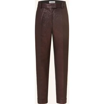 Reiss Dámské Kalhoty Sienna S Třpytivou Nití, tmavě hnědá, 34