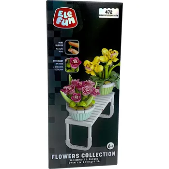 ostatní stavebnice Elefun Flowers Collection Květiny v květináči 3D 472 dílů