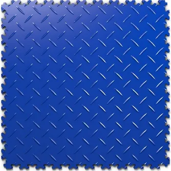 PVC dlažba Mosolut Machine Industrial, 7mm, diamant, modrá