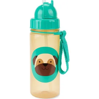 Kojenecká láhev SKIP HOP Zoo Hrnek s brčkem PP bez PVC a BPA Mopslík 12m+