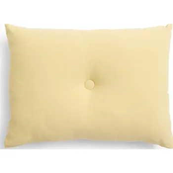 Polštář Hay, Dekorační polštář Dot Linen, 45 x 60 cm, světle žlutý - Formadore