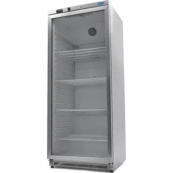 Lednice Maxima Lednice - 600 l - nerezová ocel - se skleněnými dveřmi | 09405034