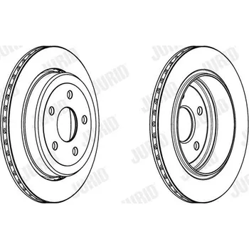 Brzdový kotouč Brzdový kotouč JURID 562970JC