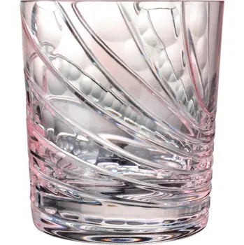 Sklenice Barevná broušená sklenice na nealko, Glamour Crystal, 350 ml, 2 ks