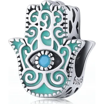 Přívěsek Elenys stříbrný přívěsek Hamsa ochranná ruka Fatimy