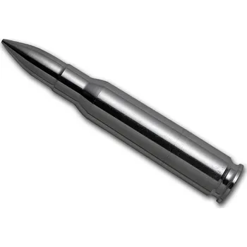 Stříbrná 3D Medaile 2 oz Stříbrná nábojnice 308 Caliber