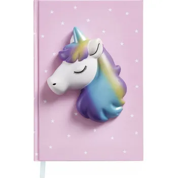 Zápisník Zápisník A5 s figurkou Squishy Miquelrius Jednorožec