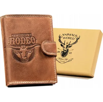 Peněženka Always Wild peněženka z pravé nubukové kůže hnědá - muž