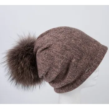 Čepice ANYTRA Dámská zimní čepice Batis starorůžová melír