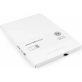 Diář Pininfarina Segno, Notes z kamenného papíru voděodolný Pininfarina Flexi hladký A5, 128 stran, bílý - Formadore