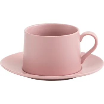Zafferano, Šálek na čaj Levante s podšálkem 435 ml růžový - Formadore