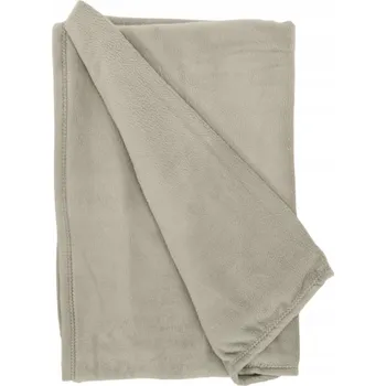 deka PLYŠOVÁ DEKA POLYESTER 180 X 220 CM BÉŽOVÁ MĚKKÁ