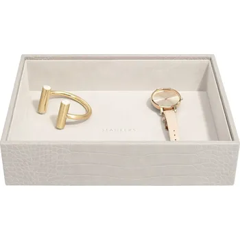 Šperkovnice Stackers, Krabička na šperky Stackers Croc open classic putty - Formadore