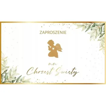 Obraz POZVÁNKA NA KŘEST 95X160 S OBÁLKOU, SADA 10 KS