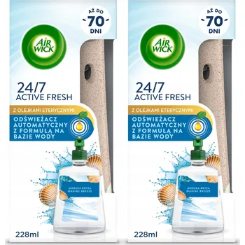 Osvěžovač vzduchu AIR WICK 2X AUTOMATICKÝ OSVĚŽOVAČ VZDUCHU + 2X NÁPLŇ MOŘSKÝ VÁNEK 228ML