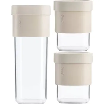 Dóza na potraviny Lekue, Kuchyňské dózy Save & Stoe béžové 3 ks - Formadore