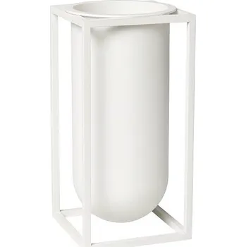 Váza Audo Copenhagen, Váza Kubus Lily 20 cm bílá - Formadore