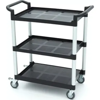 Servírovací stolek Maxima Servírovací vozík - 3 plastové police - 86,5 x 42,5 cm | 09507001