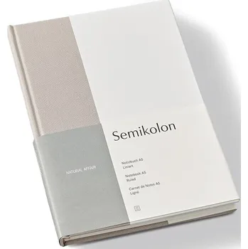 Diář Semikolon, Linkovaný zápisník Natural Affair A5 pískovo-bílý - Formadore