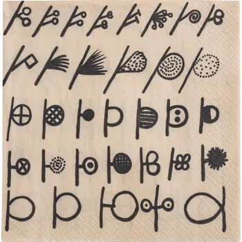 Papírový ubrousek Iittala, Papírové ubrousky Oiva Toikka Twig 33 x 33 cm - Formadore