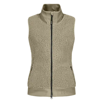 Dámská vesta Fleecová vesta ROTTERDAM teddy, béžová Barva: beigegrau, Velikost: XL