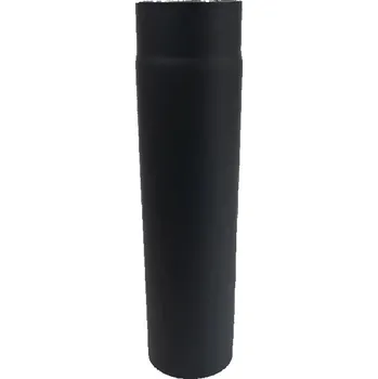 Kouřovod Roura kouřová 130 mm/50 cm, silnostěnné 1,5 mm, černá