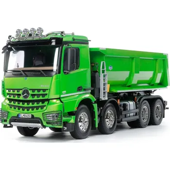 Modelářství Tamiya Mercedes-Benz Arocs 4151 8x4 Tipper Truck 1:14 zelený