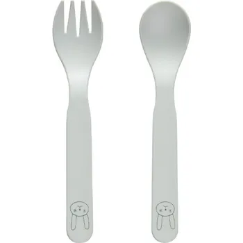 OYOY, Dětské příbory Pullo, mátové, 2 ks - Formadore