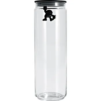 Dóza na potraviny A di Alessi, Kuchyňská dóza Gianni Achromatics 2000 ml černá - Formadore