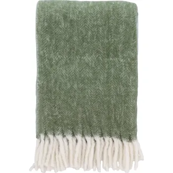 Přehoz na lůžko Södahl, Přehoz Brushed 150 x 200 cm olivový - Formadore