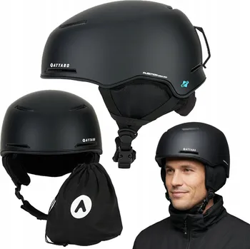 Lyžařská helma ATTABO Avens 3.0 ERT černá, NASTAVITELNÁ, TLUMENÍ NÁRAZŮ ERT