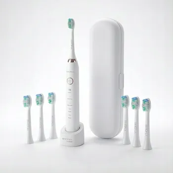 Elektrický zubní kartáček Sonický Kartáček SHONA (vibrace, efektivní čištění) 6 náhradních hlavic