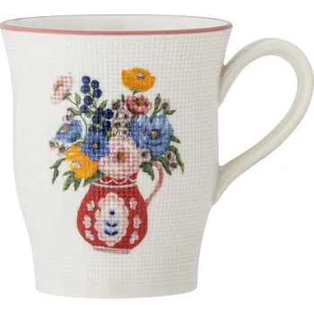 Stolování Bloomingville, Hrnek Dorothy 310 ml bílo-červený - Formadore