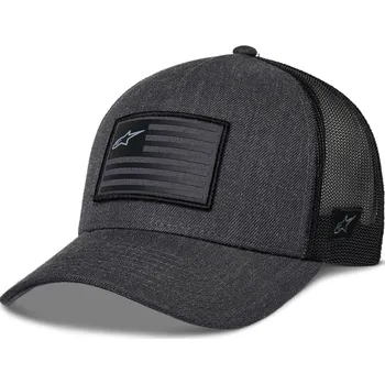 Kšiltovka Kšiltovka Alpinestars Flag Snap Hat šedo-černá