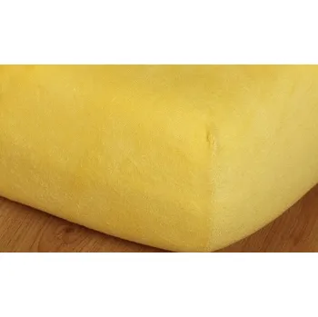 Prostěradlo froté vyšší matrace 90x220 cm tm.žlutá