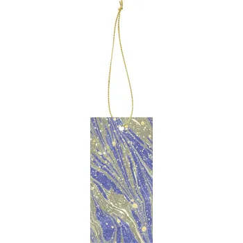 Vánoční dekorace Ferm Living, Dárkové jmenovky Marbling zlato-světle modré 6 ks - Formadore