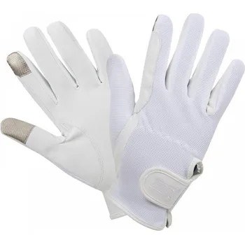 Jezdecké rukavice Jezdecké rukavice ELT Touch One, bílé Barva: Bílá, Velikost: S