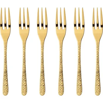 Příbor Sambonet, Malé vidličky na dort Venezia zlaté 6 ks - Formadore
