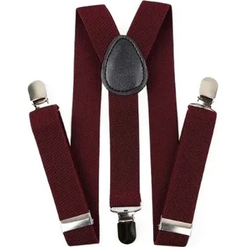 Kšandy ŠLE ke kalhotám dětské VÍNOVÉ