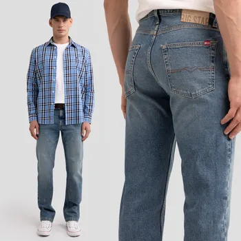 Pánská móda BIG STAR PÁNSKÉ DŽÍNY S PROŠÍVÁNÍM COLT DOUBLE KNEE 406 W33 L32